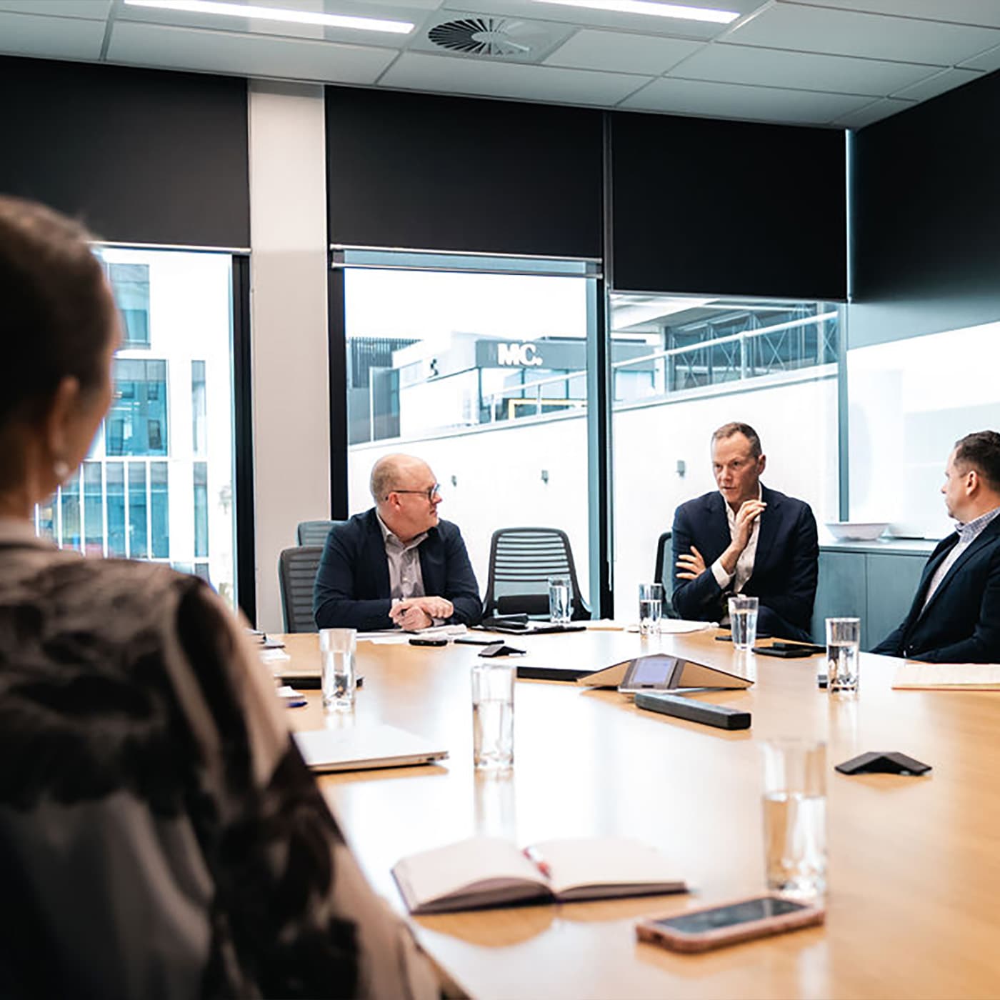 Chris Tulloch at a round table collaborative discussion with several of our customers in New Zealand. Chris Tulloch at a round table collaborative discussion with several of our customers in New Zealand.