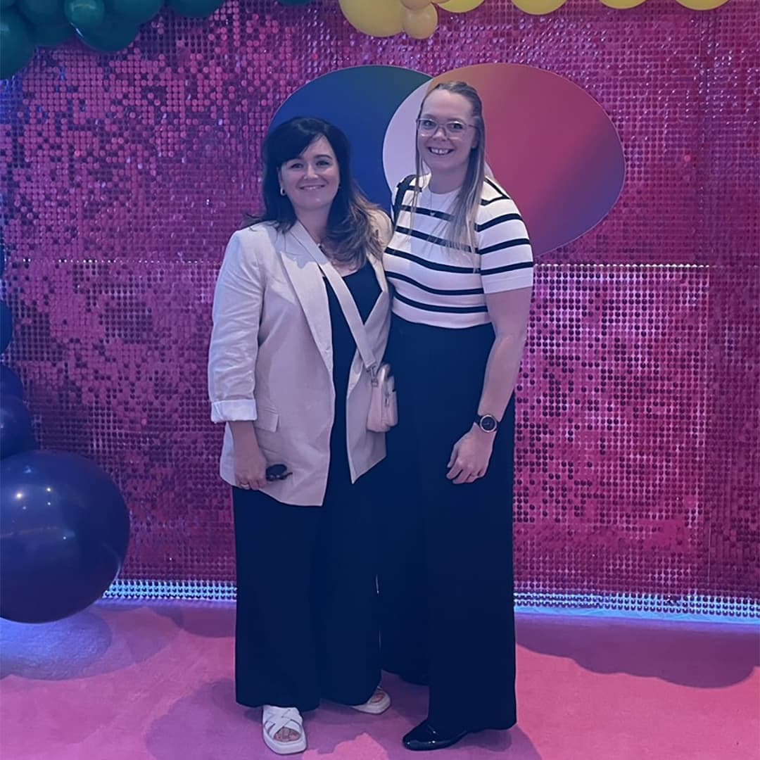 Katie Haywood and Katherine Westren attending the 2023 World LGBTIQ+ Conference for Criminal Justice Professionals in Melbourne. Katie Haywood and Katherine Westren attending the 2023 World LGBTIQ+ Conference for Criminal Justice Professionals in Melbourne.