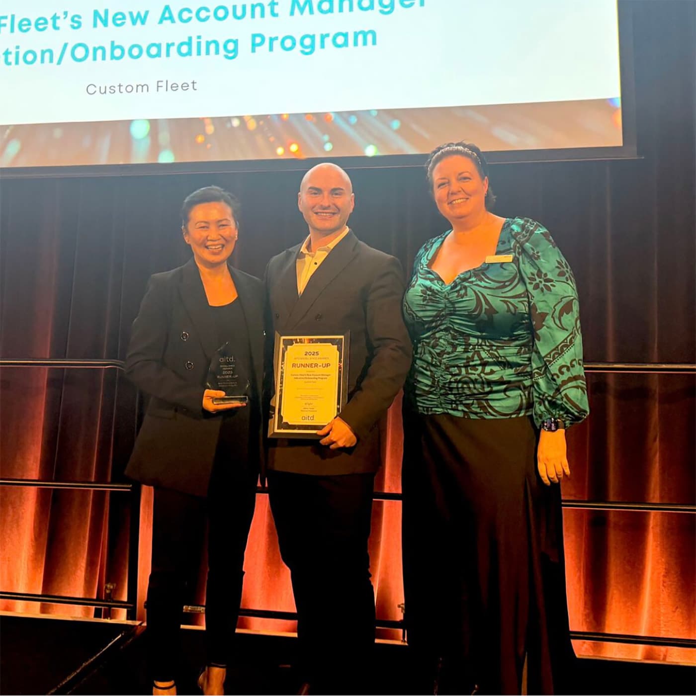 Custom Fleet team members at the AITD Excellence Awards Custom Fleet team members at the AITD Excellence Awards
